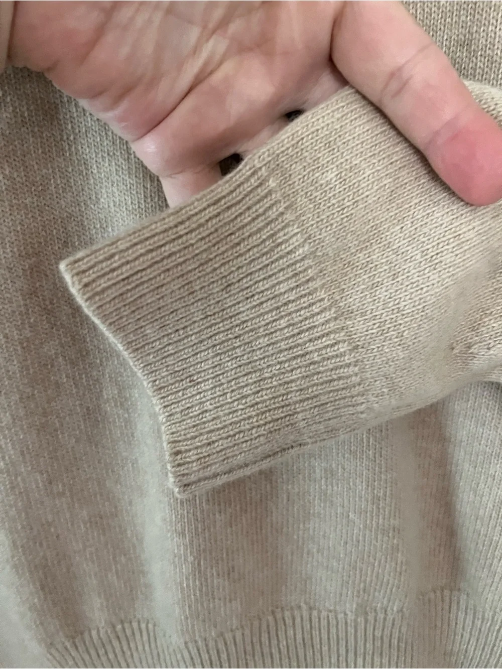 Scotch House SzM (see desc) Classic 100% Lambswool Tan Button-Up Cardigan